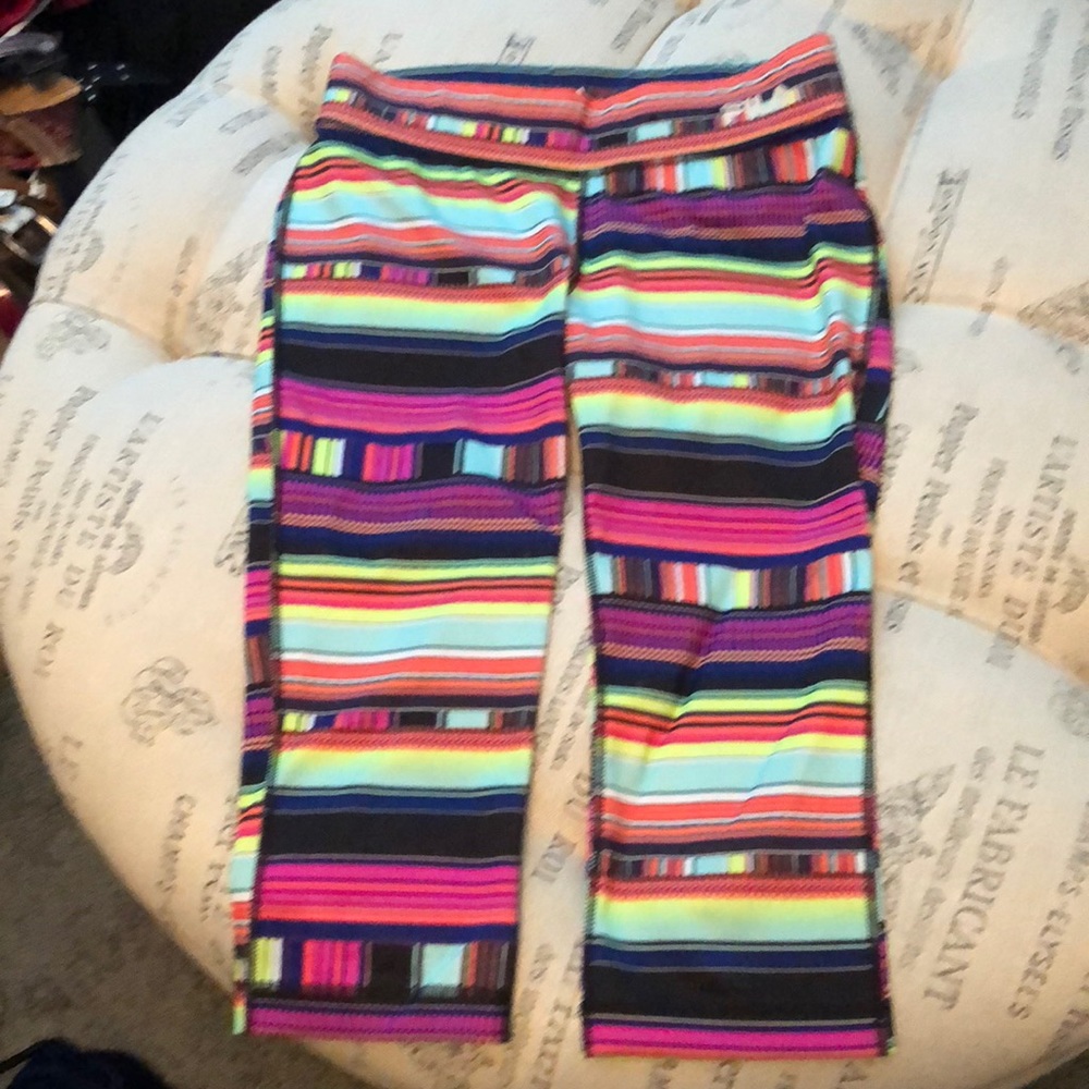 Fila Multi-Color Crop Pants Size Xs